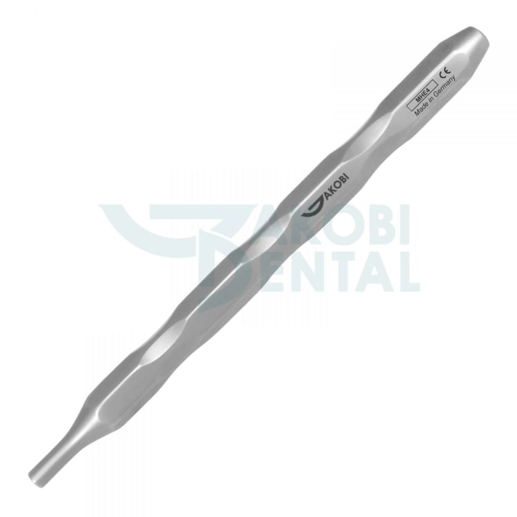 Dental Mirror Handle MHE 4, ERGO shape, Ø 10mm, hollow, ca. 130mm, stainless steel