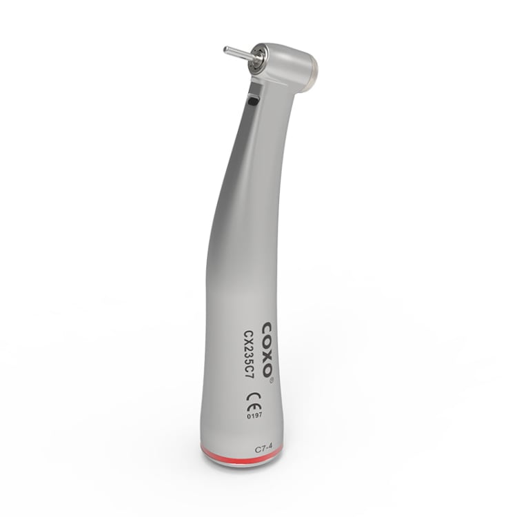 C7-4 Winkelstück mit Licht mit Spray Mini-Kopf 1:5 rot