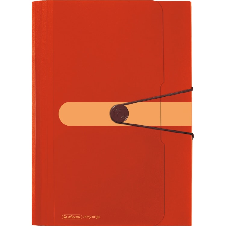 Herlitz expanding file 12 compartments recycled PP orange