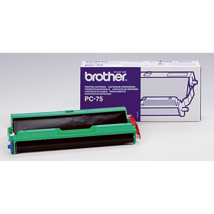 Brother thermal transfer roll PC75 for fax T 102 144 pages black
