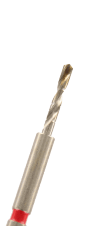 Vorbohrer für Titan Gewindestifte rot kurz (1 Packung á 3 Stück)