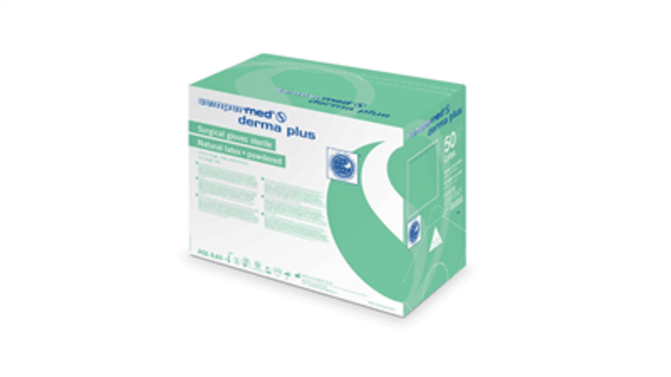 Sempermed Derma Plus sterile Latex-Operationshandschuhe, weiß (50 Paar)