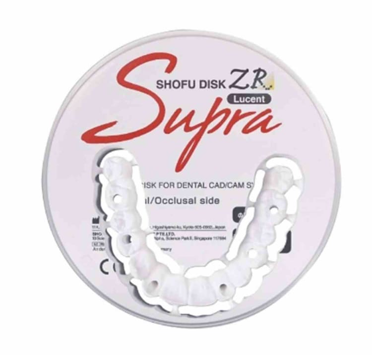 SHOFU Disk ZR Lucent Supra 22mm D2