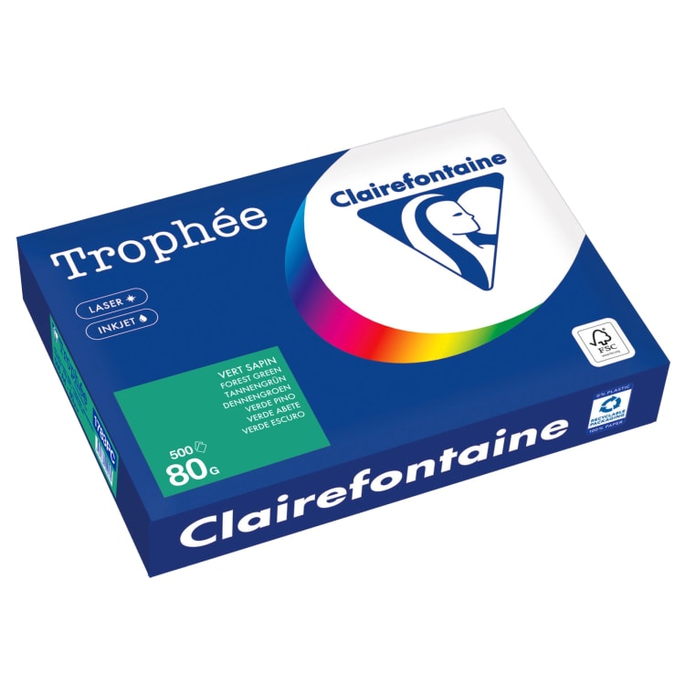 Clairefontaine copy paper A4 80 g 500 sheets fir green