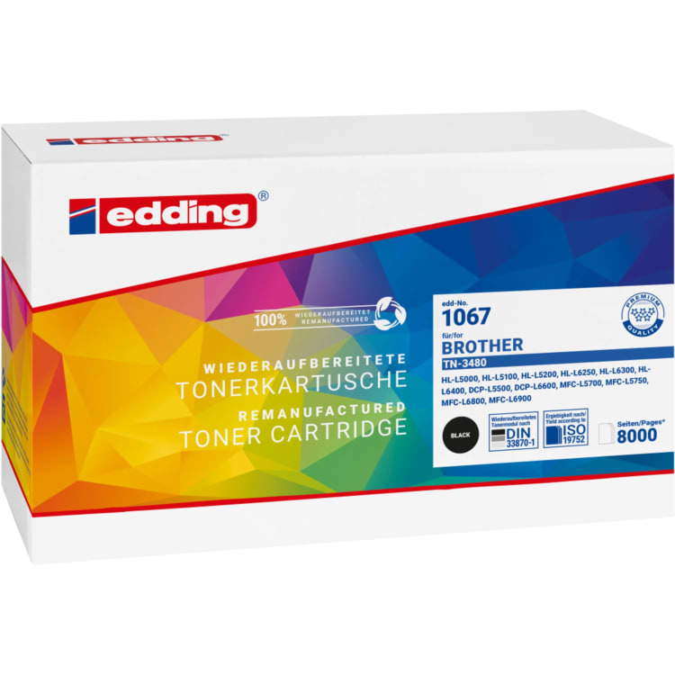 edding toner compatible with Brother TN-3480 black