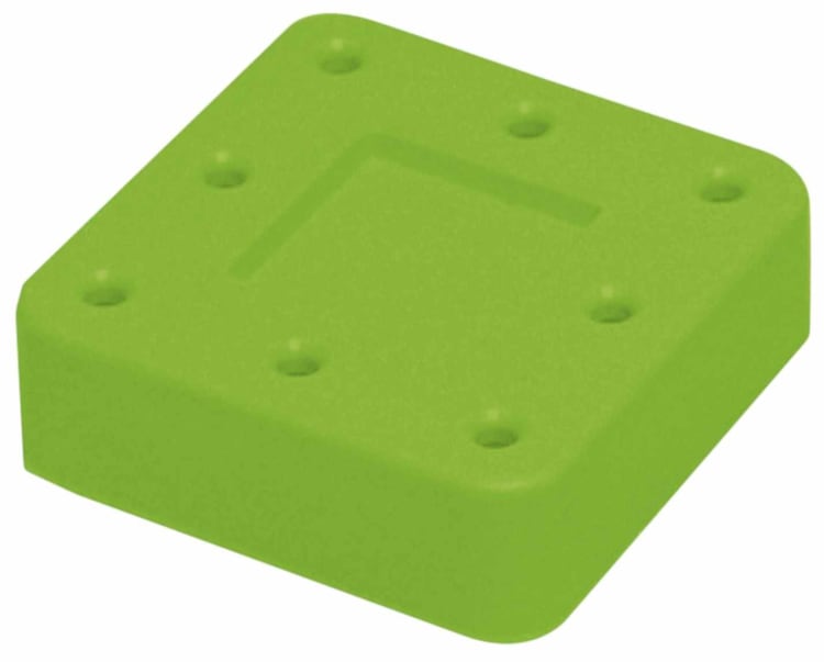 Bur Block 8-Loch neongrün magnetisch