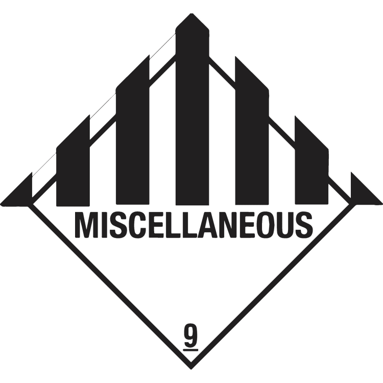 DR-Label shipping label class 9 Miscellaneous 100x100 mm 500 pieces