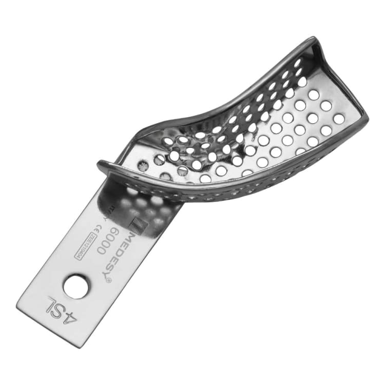 Impression tray, Rim-Lock, perforated, 4SL, partial left