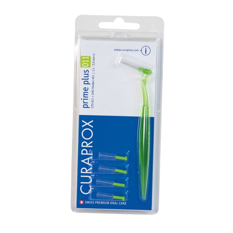 Curaden Curaprox Prime Start CPS011, 5 stuks + 2 houders