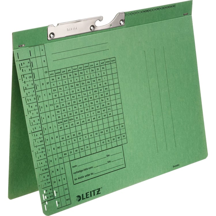 Leitz suspension file folder 250 g official binding green