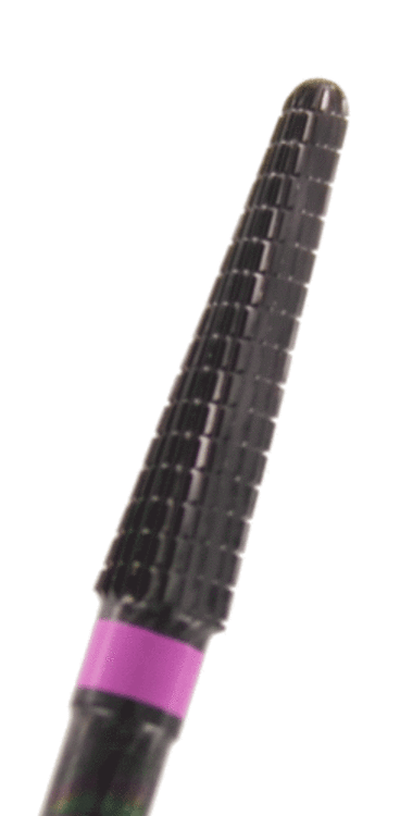 Hartmetall Konusfräser  beschichtet - Rosa Ring Verzahnung: Grob (1 Packung á 6 Stück)