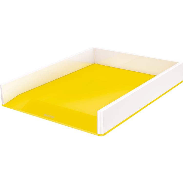 Leitz letter tray WOW A4 PS white/yellow