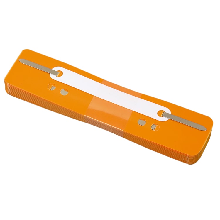 Soennecken filing strip short plastic cover strip 25 pieces orange