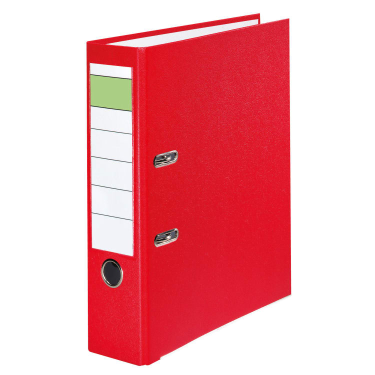 Ring binder A4 80 mm PP red