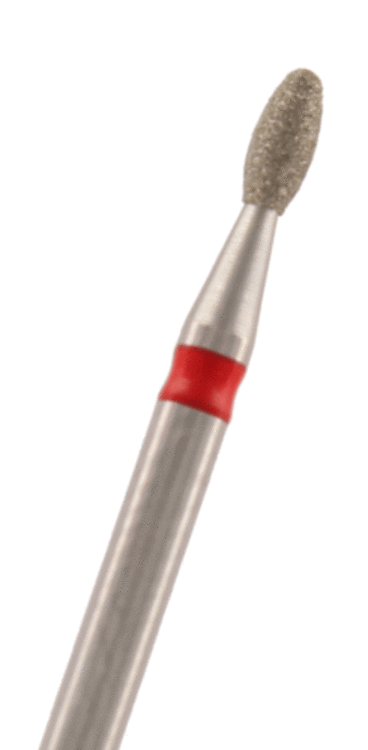 Diamant Eiform Körnung: Rot (fein, 1 Packung á 5 Stück)