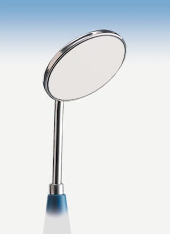 Mundspiegel Rhodium 22mm 12St