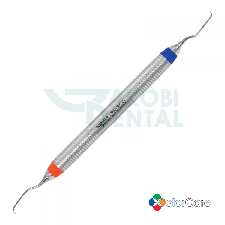 Gracey Curette 11/14, MINI, ColorCare handle # 7,Colour: orange/blue stainless steel