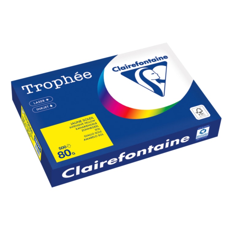Clairefontaine copy paper A3 80 g 500 sheets canary yellow