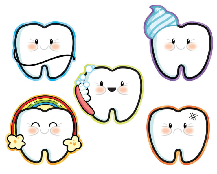 Sticker Happy Zahn Emoji (200 St.)