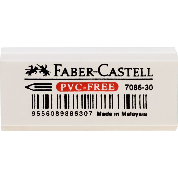 Faber-Castell eraser 7086-30 18x12x41 mm plastic white