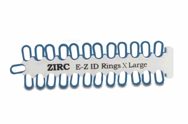 EZ-ID Markierungsringe Xgroß blau 25St