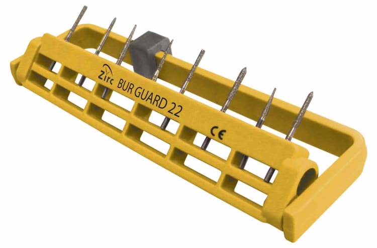 Steri Bur Guard groß 22-Loch neongelb