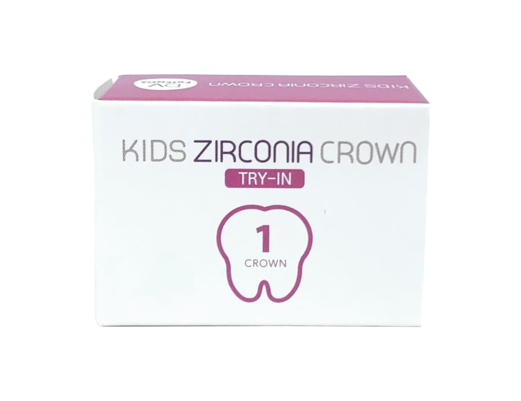 Single zirconium crown for primary central and lateral incisors, Size: 2, Tooth: 61