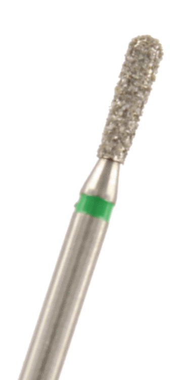 Diamant Birne rund lang Körnung: Grün (grob, 1 Packung á 5 Stück)