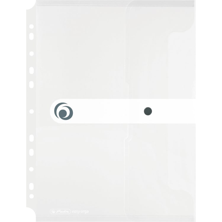 Herlitz document pouch A4 filing margin PP transparent