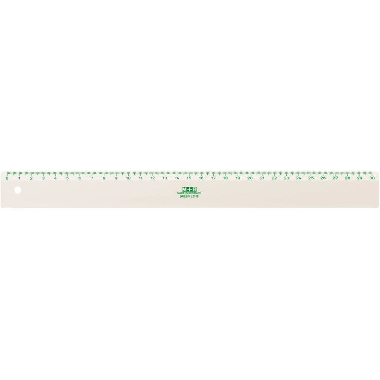 M+R ruler Greenline 30 cm recycled na