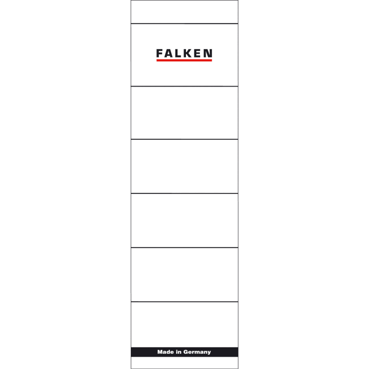Falken binder spine label wide/short 10 pieces white