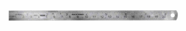 Meßlinieal Metall 15cm extrao.Messung