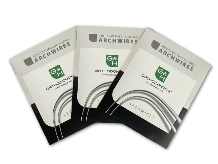 TWIST BÖGEN 8-FACH VERSEILT Vierkantbögen .016x.016 OK, Standardform (25 Stück/Pack)