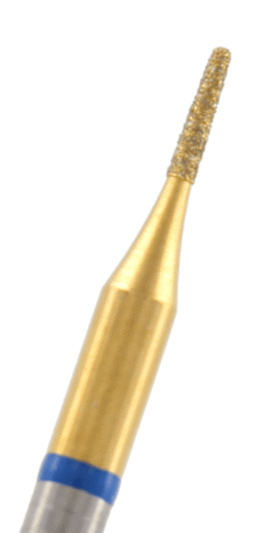 GOLD-Diamant konisch rund Körnung: Blau (standard, 1 Packung á 5 Stück)