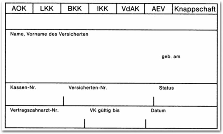 Anschriftblatt Kv-Karte 581 10St