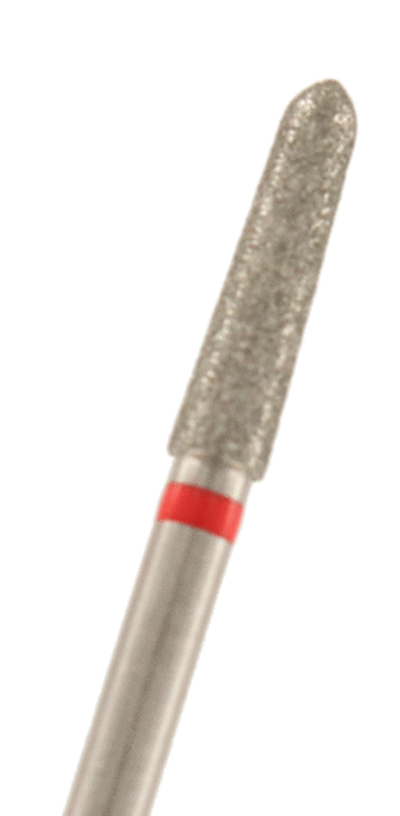 Diamant Torpedo konisch Körnung: Rot (fein, 1 Packung á 5 Stück)