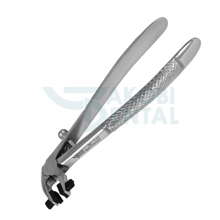 Trial Crown Remover CRL, for lower jaws, incl. distance-fixing screw and rubber jaws, stainless steel
