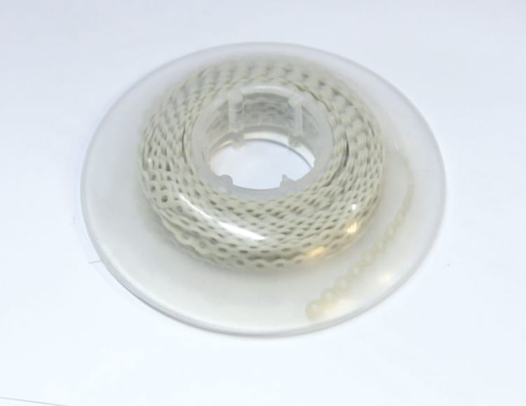 Elastic chain Light Force latex-free, 4,5 m, grey, continuous