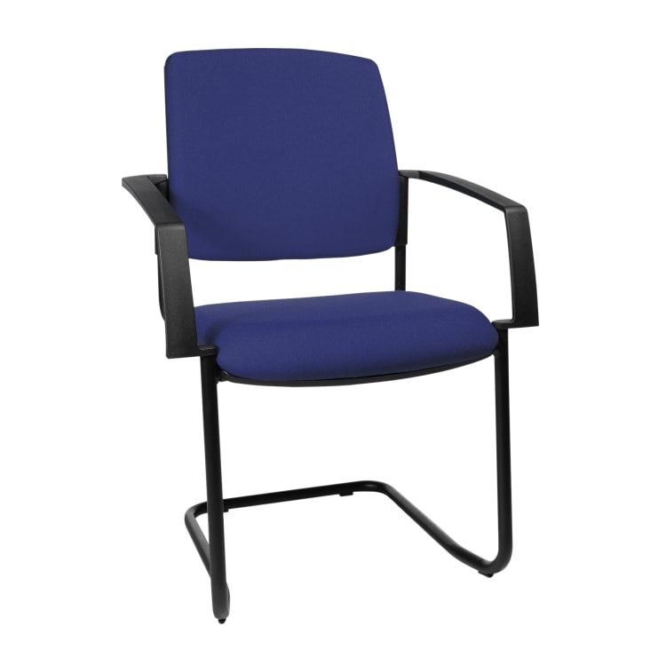 Topstar visitor chair B to B 20 with armrests blue