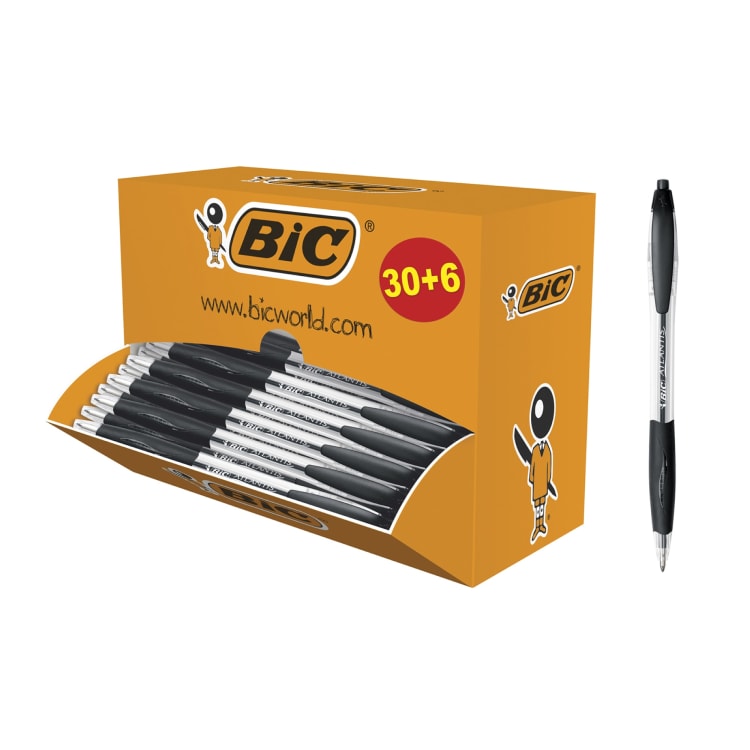 Bic ballpoint pen Atlantis Classic 0.4 mm 30+6 pieces black