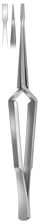 Soldering tweezers, cross over type
