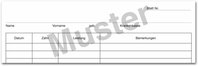 Krankenblatt N weiß Seitgel. 100St