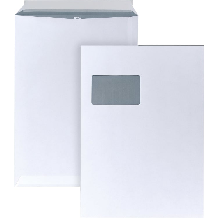 Posthorn mailing bag C4 90 g with window peel & seal 250 pieces white