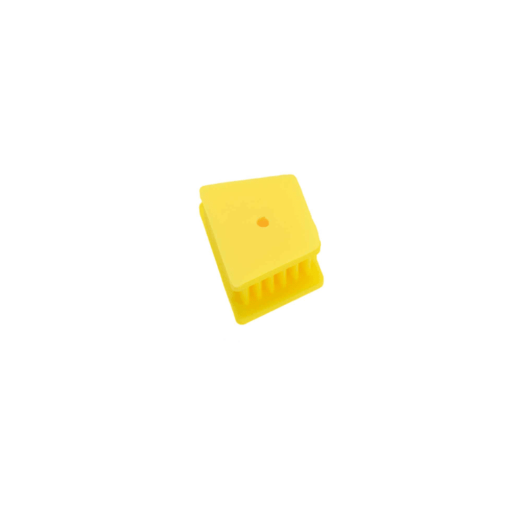 Mouth prop made of silicone (sterilisable) yellow 24x24 mm