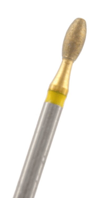 ZD-Diamant Eiform Körnung: Gelb (extra-fein, 1 Packung á 5 Stück)