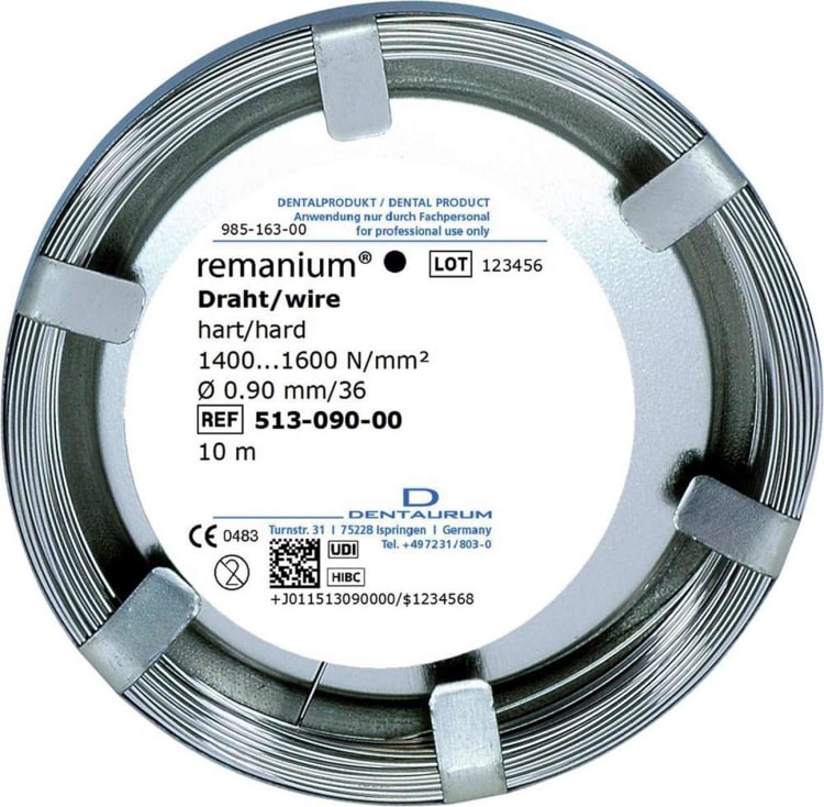 Remanium Draht hart 0,90mm 100mtr