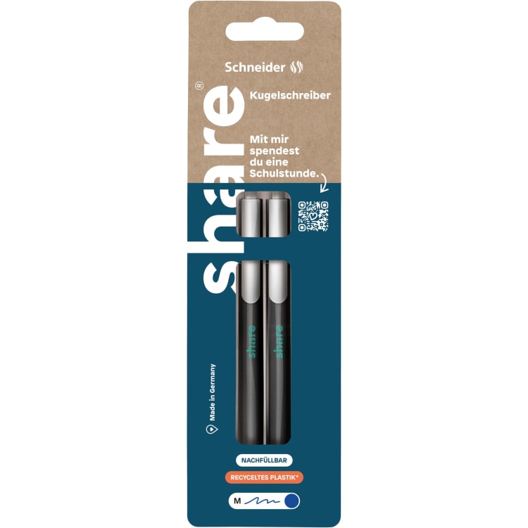 share ballpoint pen 2 pieces blue