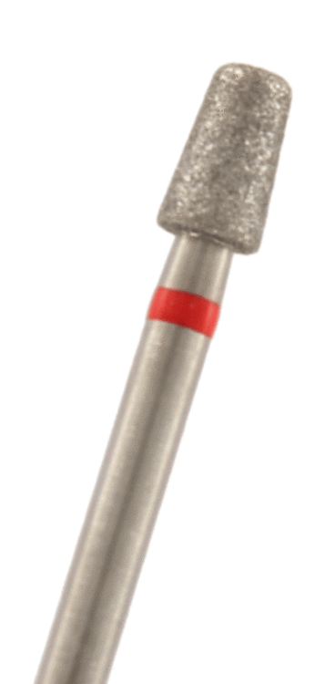 Diamant konisch Kante rund Körnung: Rot (fein, 1 Packung á 5 Stück)