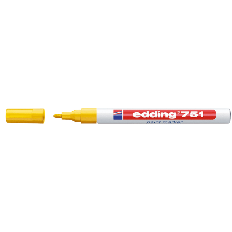 edding paint marker 751 1-2 mm bullet tip permanent yellow