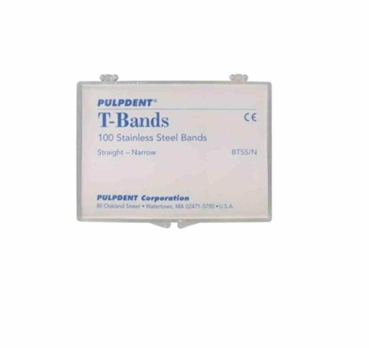 T-Bands gerade schmal Stahl 100St